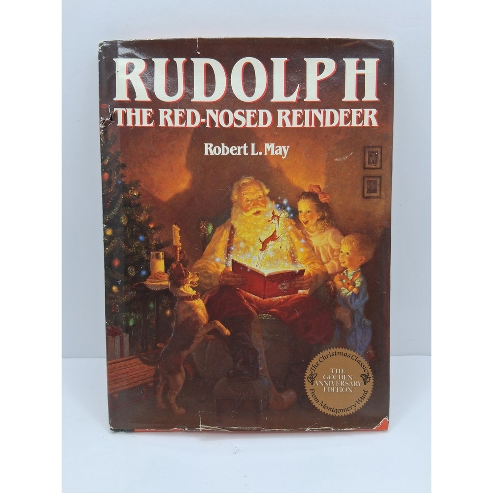 Rudolph the Red Nose Reindeer Robert L. May Golden Anniversary Edition 1967 HDCV